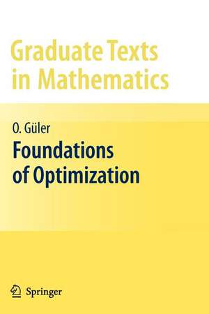 Foundations of Optimization de Osman Güler