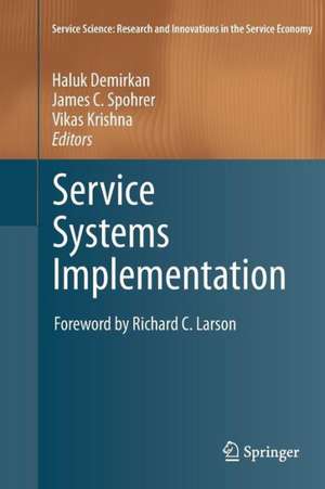 Service Systems Implementation de Haluk Demirkan