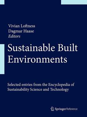 Sustainable Built Environments de Vivian Loftness