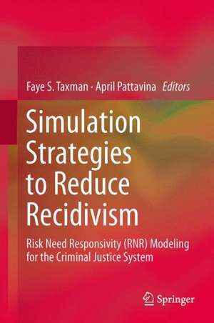 Simulation Strategies to Reduce Recidivism: Risk Need Responsivity (RNR) Modeling for the Criminal Justice System de Faye S. Taxman