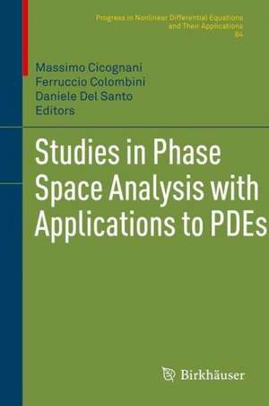 Studies in Phase Space Analysis with Applications to PDEs de Massimo Cicognani