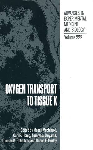 Oxygen Transport to Tissue X de M. Mochizuki