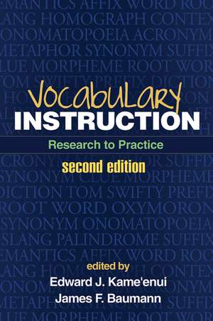 Vocabulary Instruction: Research to Practice de Edward J. Kame'enui