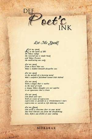 Def Poet's Ink de Mubarak