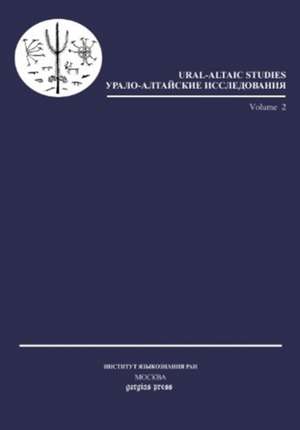 Ural-Altaic Studies (Vol 2)