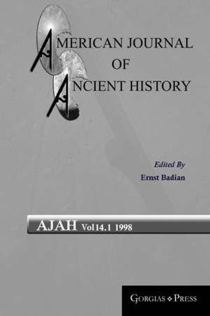 American Journal of Ancient History 14.1 de Ernst Badian