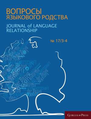 Journal of Language Relationship 17/3-4 de Vladimir Dybo