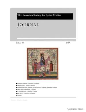 Journal of the Canadian Society for Syriac Studies 20 de Amir Harrak