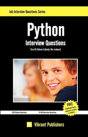 Python Interview Questions You'll Most Likely Be Asked de Virbrant Publishers