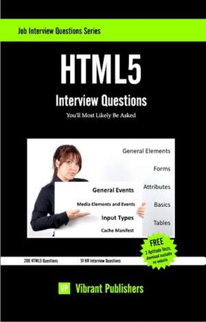 HTML5 Interview Questions You'll Most Likely Be Asked de Virbrant Publishers