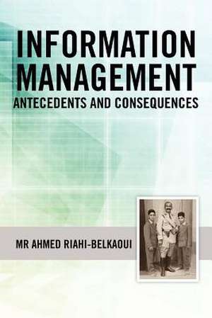 Information Management de MR Ahmed Riahi-Belkaoui