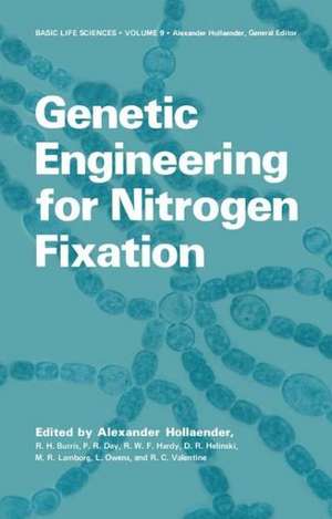 Genetic Engineering for Nitrogen Fixation de Alexander Hollaender