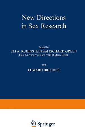 New Directions in Sex Research de E. Rubenstein