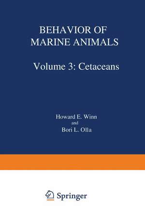 Behavior of Marine Animals: Current Perspectives in Research de Howard E. Winn