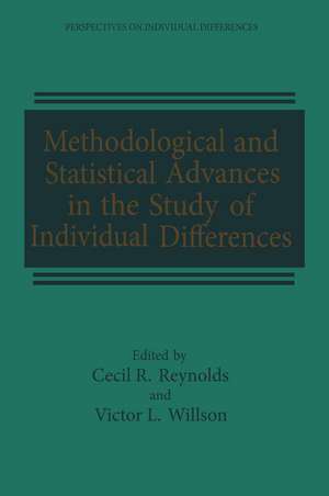 Methodological and Statistical Advances in the Study of Individual Differences de Cecil R. Reynolds