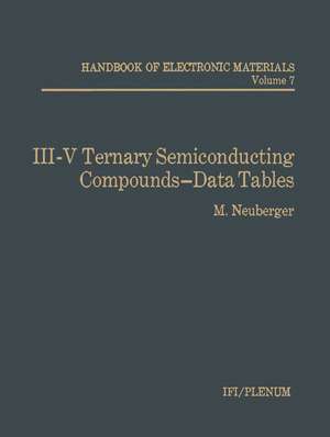 III-V Ternary Semiconducting Compounds-Data Tables de M. Neuberger