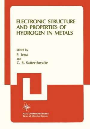 Electronic Structure and Properties of Hydrogen in Metals de C. B. Satterthwaite