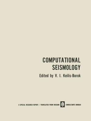 Computational Seismology de V. I. Keilis-Borok