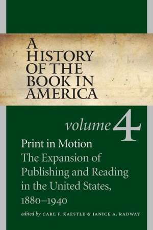 A History of the Book in America de Carl F. Kaestle