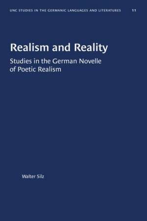 Realism and Reality de Walter Silz