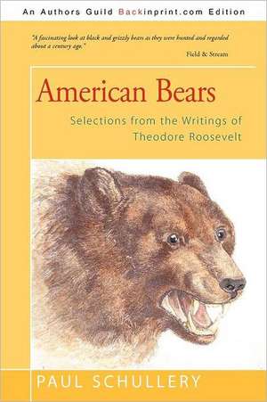 American Bears de Paul Schullery