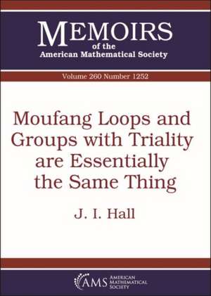 Moufang Loops and Groups with Triality are Essentially the Same Thing de J.I. Hall