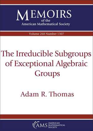 Irreducible Subgroups of Exceptional Algebraic Groups de Adam R. Thomas