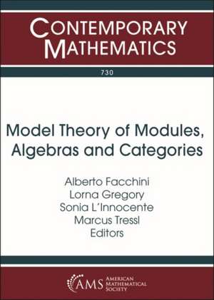 MODEL THEORY OF MODULES ALGEBRAS AND CA