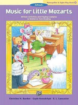 Music for Little Mozarts Notespeller & Sight-Play Book, Bk 4 de Christine H. Barden