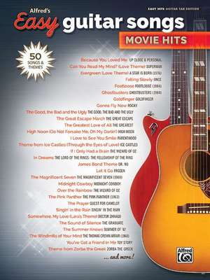 Alfred's Easy Guitar Songs -- Movie Hits de Alfred Music