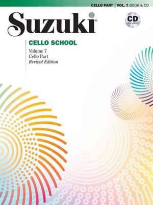 Suzuki Cello School, Vol 7: Cello Part, Book & CD de Tsuyoshi Tsutsumi