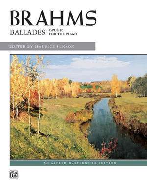 Ballades, Opus 10 de Johannes Brahms