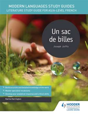 Modern Languages Study Guides: Un sac de billes de Karine Harrington