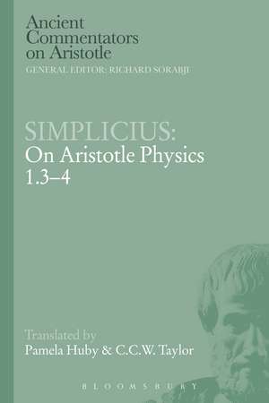 Simplicius: On Aristotle Physics 1.3-4 de Simplicius