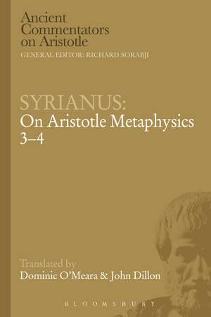 Syrianus: On Aristotle Metaphysics 3-4 de John Dillon