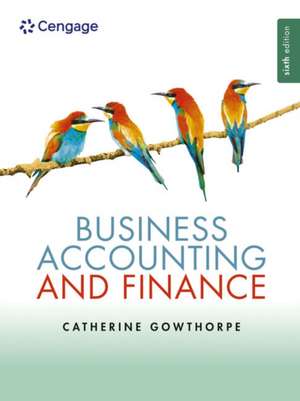 Business Accounting & Finance de Catherine Gowthorpe