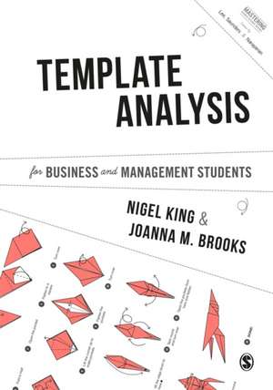 Template Analysis for Business and Management Students de Nigel King