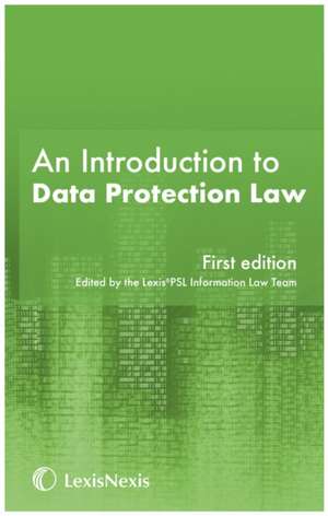 An Introduction to Data Protection