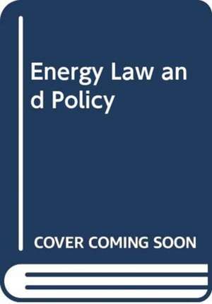 HEFFRON RAPHAEL J: ENERGY LAW AND POLICY de HEFFRON RAPHAEL J