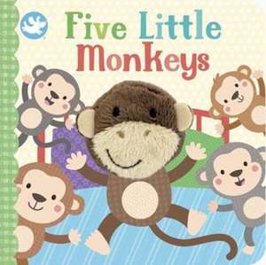 Little Learners Five Little Monkeys Finger Puppet Book de Sarah Ward