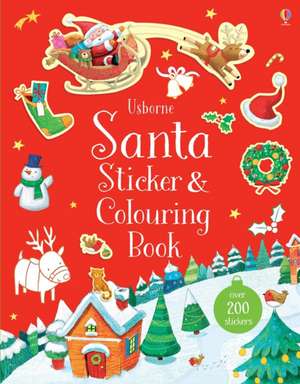 Santa Sticker and Colouring Book de Sam Taplin