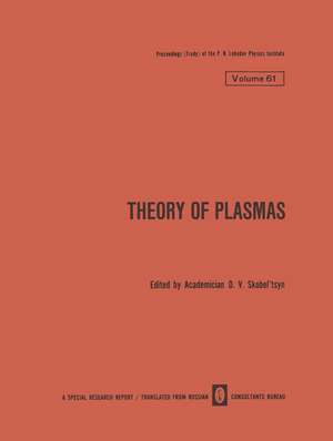 Theory of Plasmas de D. V. Skobel tsyn