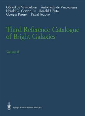 Third Reference Catalogue of Bright Galaxies: Volume II de Gerard de Vaucouleurs