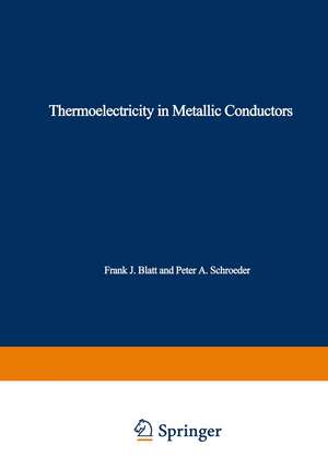 Thermoelectricity in Metallic Conductors de J. Blatt