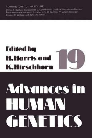 Advances in Human Genetics de Harry Harris