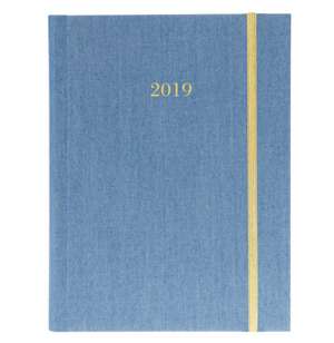 CHAMBRAY 2019 FABRIC HARBOUND DIARY de GRAPHIQUE