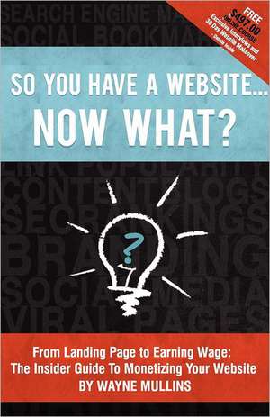 So You Have a Website Now What?: A Paradise Valley Mystery de Wayne Mullins