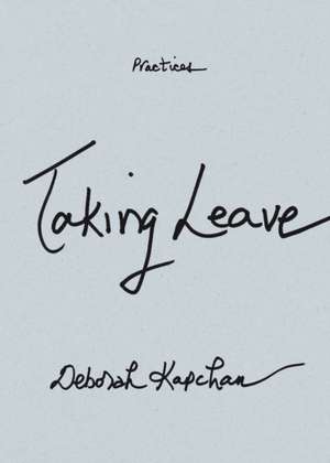 Taking Leave de Deborah Kapchan