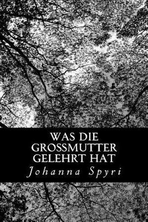 Was Die Grossmutter Gelehrt Hat de Johanna Spyri