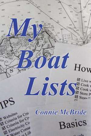 My Boat Lists de Connie McBride